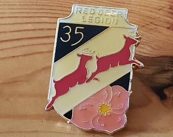 Red Deer Legion - Legion 35 epoxy pin - Brooch Pin- Unique Rare Hat Pin Lapel Pin Vintage Pin Retro Pin Enamel Pin