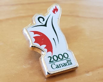 Canada 2000 Games Enamel Pin - Vintage Lapel Pin