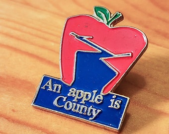 Vintage Retro Apple Rainbow Logo Enamel Pin - Collectible Apple