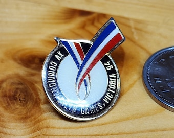 Vintage Emaille Pin – XV Commonwealth Games Victoria 94