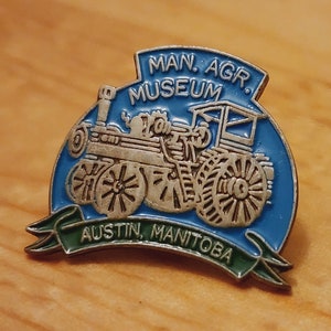 Man. Agr. Museum Austin, Manitoba - Beautiful Vintage Manitoba Agricultural Museum Brooch Pin- Unique Rare Hat Pin Lapel Pin Enamel Pin