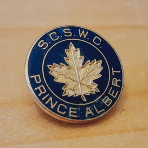 S.C.S.W.C. Prince Albert - Screwback Brooch Pin- Unique Rare Hat Pin Lapel Pin Vintage Pin Retro Pin Enamel Pin