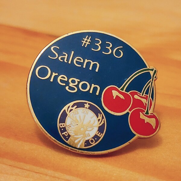 Salem Oregon #336 B.P.O.E - Benevolent Protective Order Of Elks Pin - Brooch Pin- Unique Rare Hat Pin Lapel Pin Vintage Pin Retro Enamel Pin