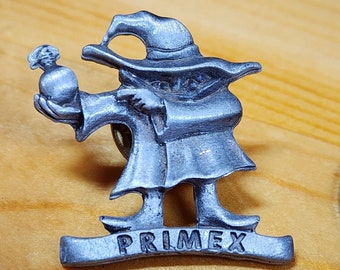 Primex Witch Pin, Brooch Pin Unique Rare Hat Pin Lapel Pin Vintage Pin Retro Pin Enamel Pin