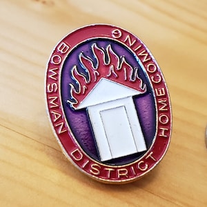 Bowsman District Homecoming - Beautiful Bowsman Manitoba Brooch Pin- Unique Rare Hat Pin Lapel Pin Vintage Pin Retro Pin Enamel Pin