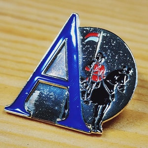 RCMP Division A - Beautiful Vintage Royal Canadian Mounted Police Brooch Pin Unique Rare Hat Pin Lapel Pin Vintage Pin Retro Pin Enamel Pin