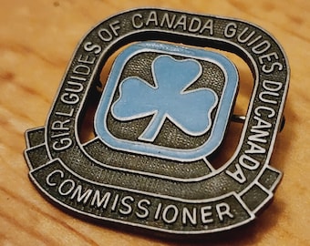 Vintage Girl Guides of Canada Commissioner Pin - 1984 Enamel Brooch