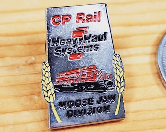CP Rail Heavy Haul Systems Moose Jaw Division - Canadian CP Rail Brooch Pin Unique Rare Hat Pin Lapel Pin Vintage Pin Retro Pin Enamel Pin