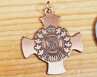 Canada Bronze Pendant - St. Johns life saving society Pendant, Unique Rare Pedant, Vintage Pendant Retro Pendant Enamel Pendant