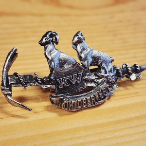 KW Oktoberfest chèvres Kitchener Waterloo grosse corne mouton broche épingle unique rare chapeau épinglette épinglette vintage épingle rétro épingle émail