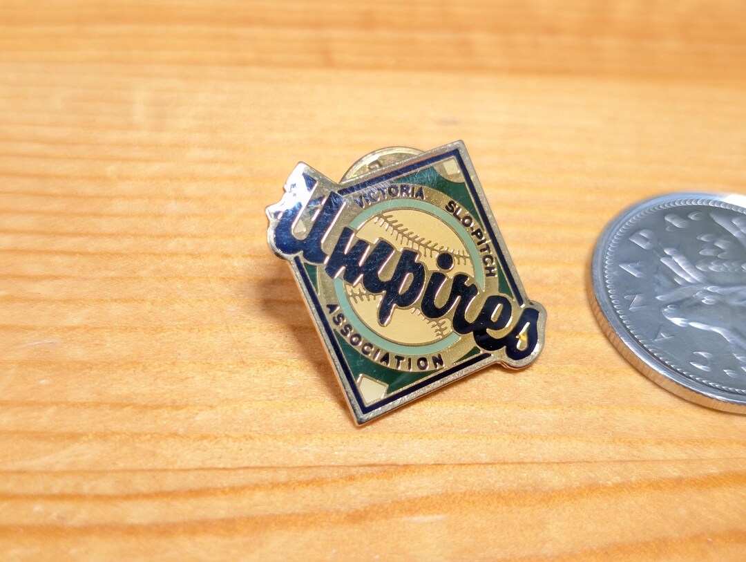 Victoria Slo-pitch Umpiers Association BC Canada Brooch Pin Unique Rare ...