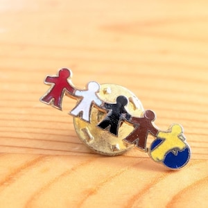 Unity and diversity Brooch Pin Unique Rare Hat Pin Lapel Pin Vintage Pin Retro Pin Enamel Pin