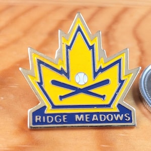 Ridge Meadows Baseball Brooch Pin Unique Rare Hat Pin Lapel Pin Vintage Pin Retro Pin Enamel Pin