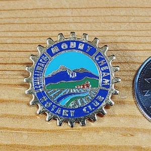 Chilliwack Mount Cheam Rotary Club Brooch Pin Unique Rare Hat Pin Lapel Pin Vintage Pin Retro Pin Enamel Pin