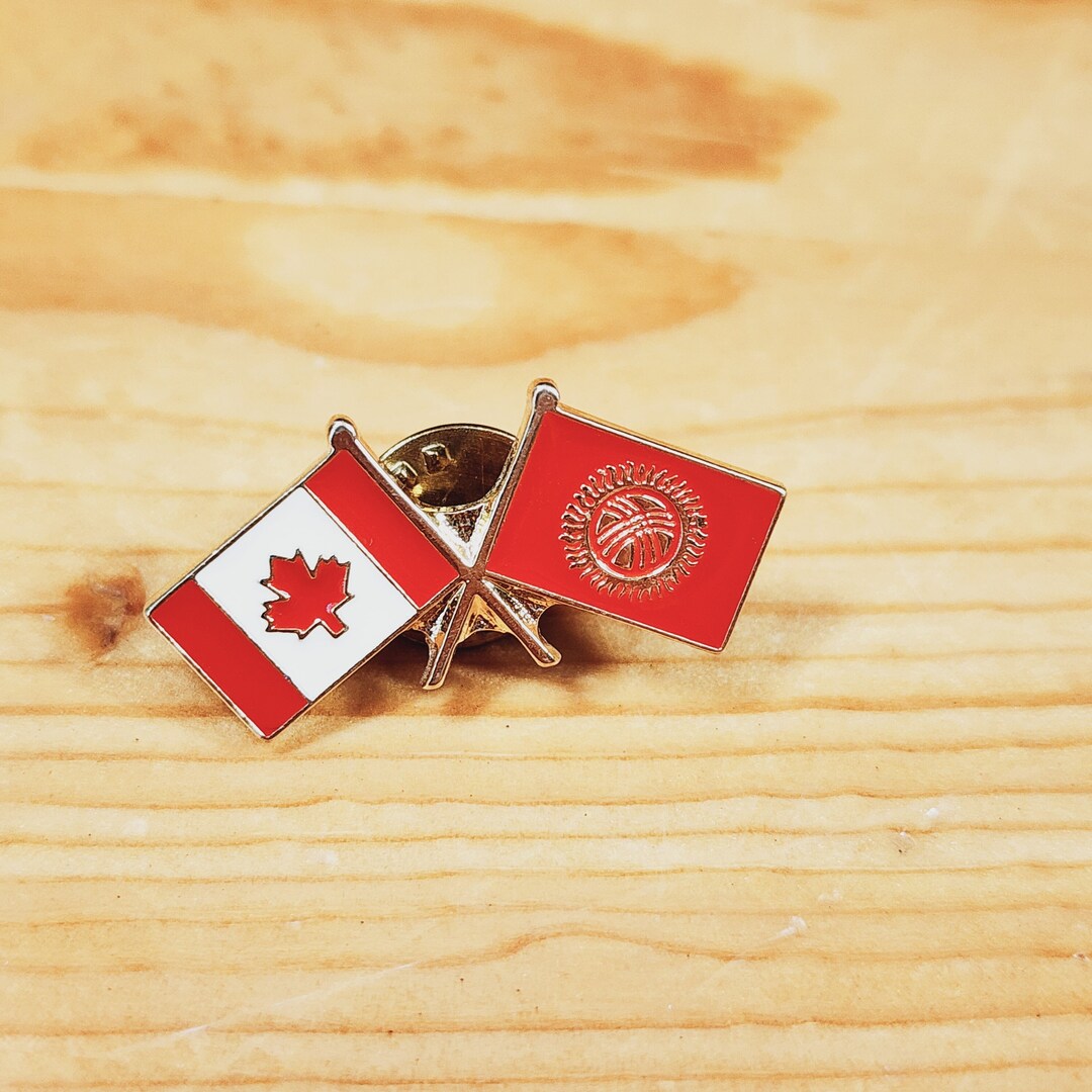 Vintage Canadian & Sports Flag Enamel Pin - Rare Lapel Pin - Etsy