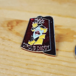 1992 Circus Daddy Brooch Pin Unique Rare Hat Pin Lapel Pin Vintage Pin Retro Pin Enamel Pin
