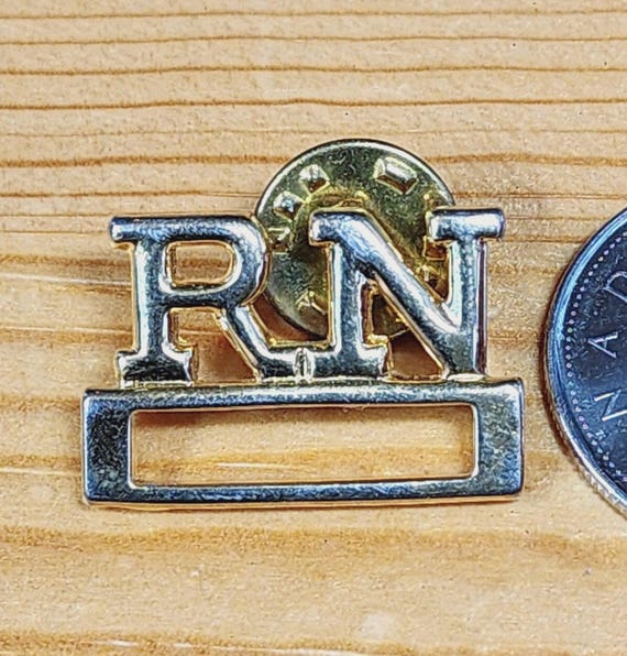 Spilla Per Infermiere Registrato RN Simbolo Medico Caduceo - Foto 6