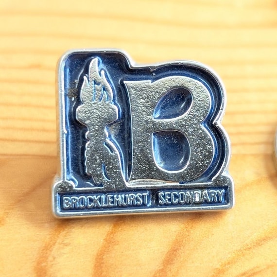 Vintage Brocklehurst Secondary School Enamel Pin