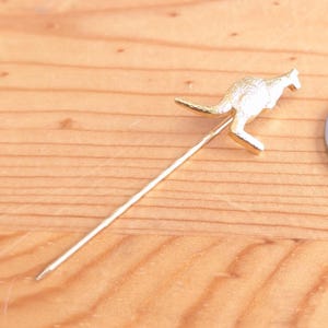 Australian Kangaroo Hat Brooch Pin Unique Rare Hat Pin Lapel Pin Vintage Pin Retro Pin Enamel Pin