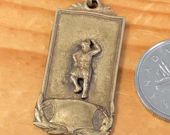 Beautiful Scottish Highland Dancer Pendant Charm With TRM Stamp on reverse