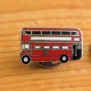 London Double Decker Bus Routemaster Brooch Pin Unique Rare Hat Pin Lapel Pin Vintage Pin Retro Pin Enamel Pin