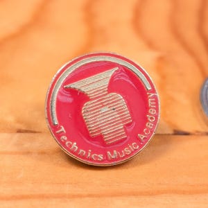 Technics Music Academy Brooch Pin Unique Rare Hat Pin Lapel Pin Vintage Pin Retro Pin Enamel Pin