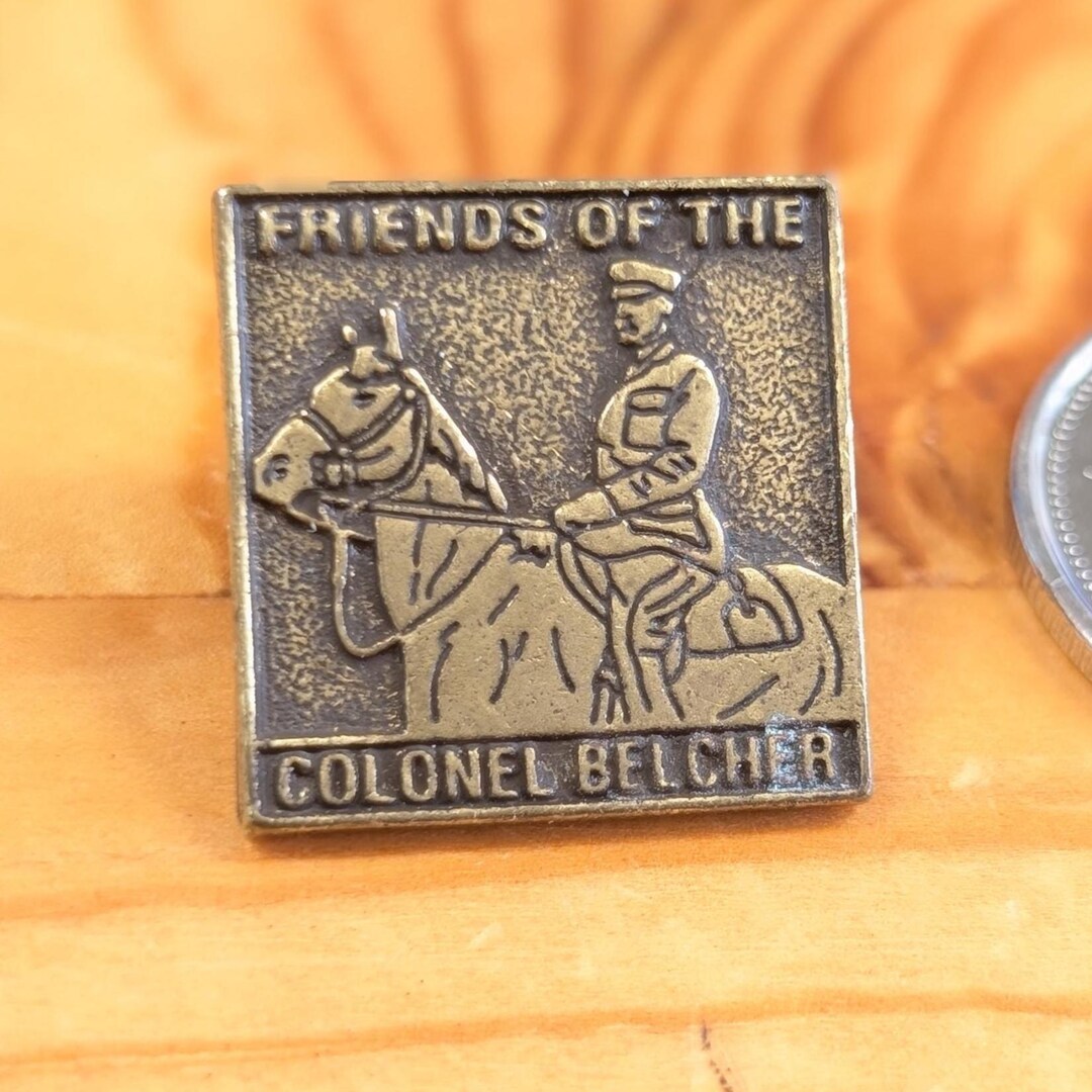 Vintage Colonel Belcher Enamel Brooch Pin - Etsy
