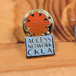 Access Network CKUA Brooch Pin Unique Rare Hat Pin Lapel Pin Vintage Pin Retro Pin Enamel Pin