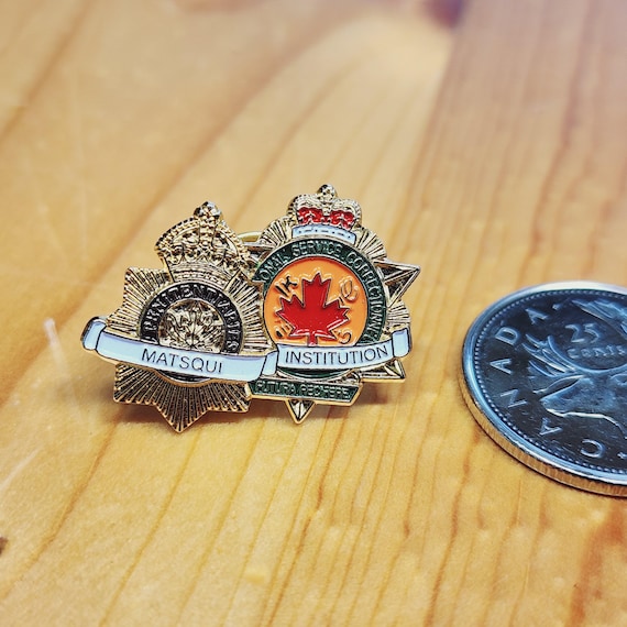 Matsqui Institution Enamel Pin - Correctional Service Canada Vintage Brooch