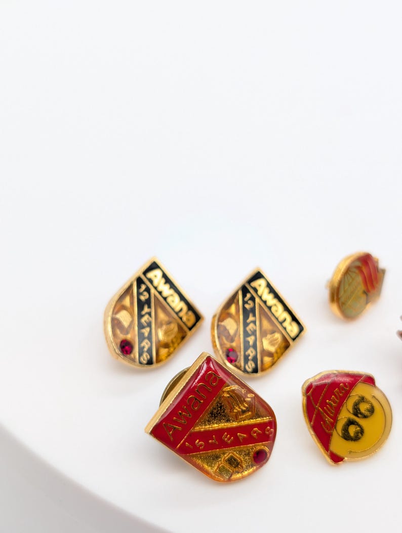 Awana Christian Youth Organization Enamel Pins, Vintage Retro Hat Lapel ...