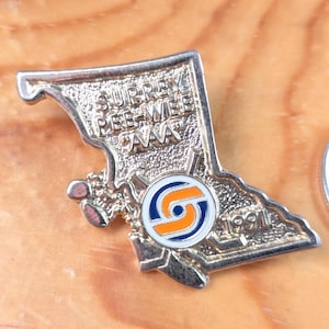 Surrey Pee-Wee Hockey 1991 Brooch Pin Unique Rare Hat Pin Lapel Pin Vintage Pin Retro Pin Enamel Pin