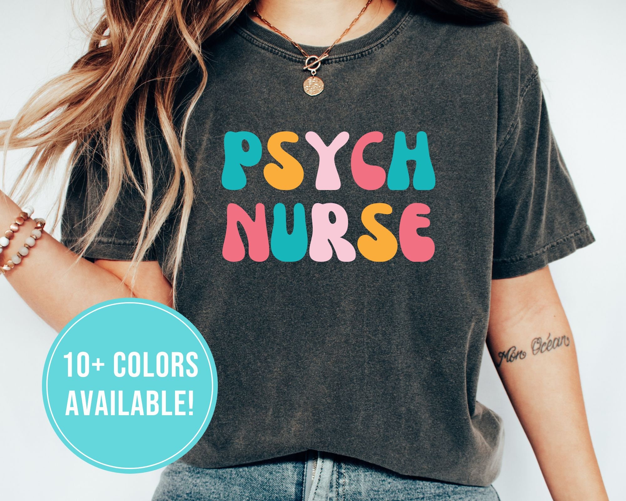 Psych Nurse Shirt for Psych Nurse Gift for Psych Nurse Tshirt Mental Health Nurse Psych Nurse T Shirt Psych Nurse T-Shirt Tee for Women Gift