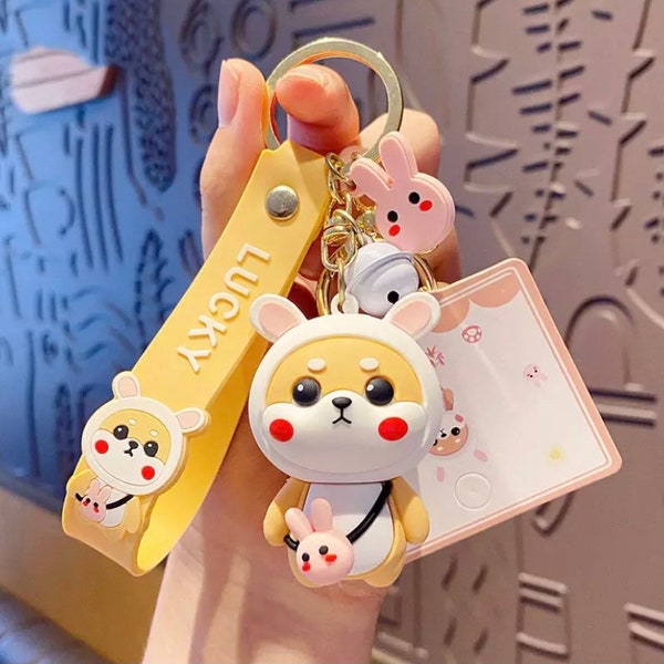 Cute Shiba Inu Keychain | Shiba Keychain | Gift