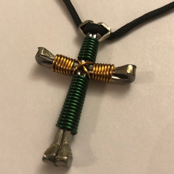 CSU Rams Disciple's Cross Necklace - Handmade!