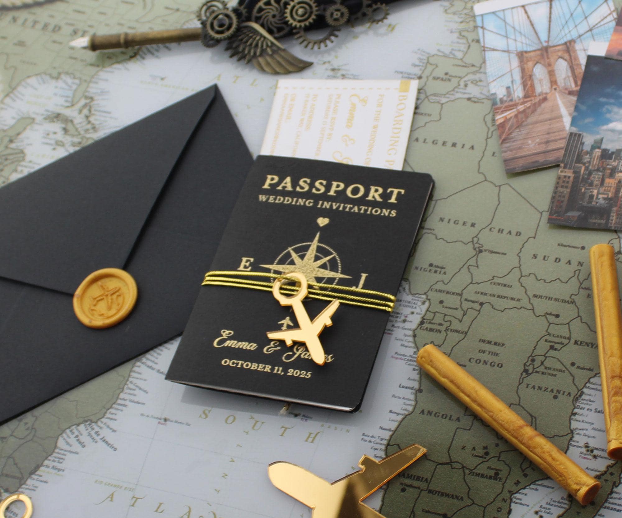 Passport Wedding Invitation