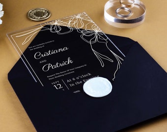 Acrylic Wedding Invitation: Clear Party Invitations
