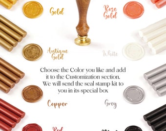 PERSONALIZE Wax seal stamp,  wax seal kit,   wax seal stamp kit, wax seal stickers, custom wax stamp, sealing wax beads, wax beads