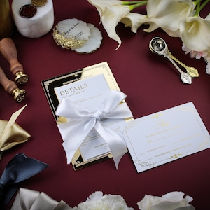 Acrylic invitations for sweet 16 | Wedding invitation suite printed | Invitations wedding with rsvp | Clear invitations card
