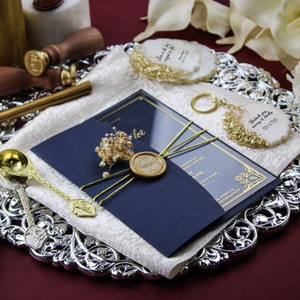 Elegante Hochzeitseinladung | Invitacione de boda acrilica | Hochzeitseinladung aus Acryl | Save the Date-Karte | Hochzeitseinladung mit RSVP