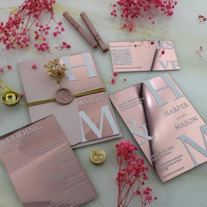 Quinceanera Einladungsset | Sweet 16 Einladungen für Mädchen | Mis quince anos lädt ein | 16.Geburtstagskarte Mädchen | Quitte Gastgeschenke