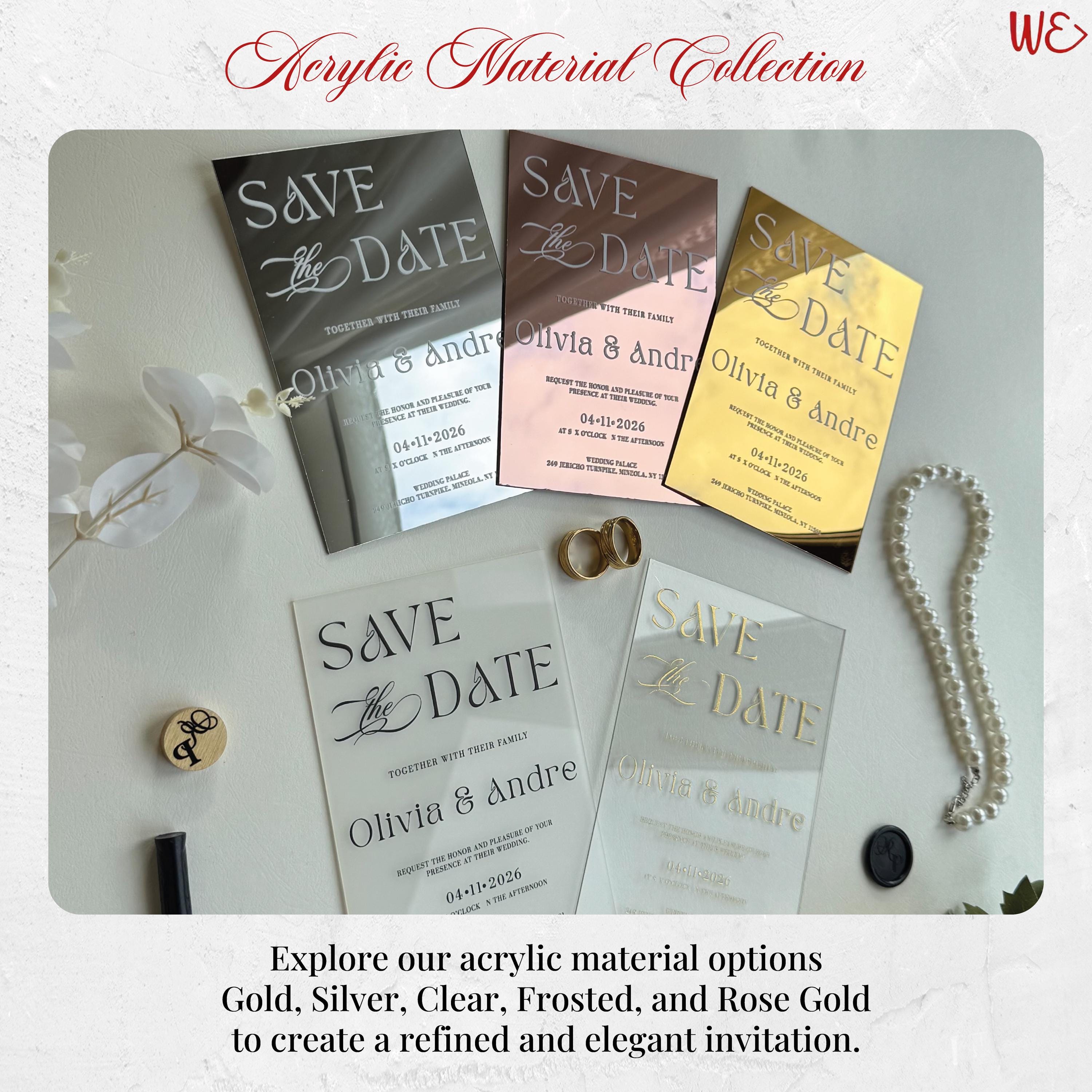 Neviti - Set 10 Inviti 'Scripted Marble' Per Serata Con Buste - Inviti Effetto Marmo Oro - 3