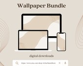 Abstract Wallpaper Bundle | iOS 14 Aesthetic | Waves Wallpaper | Earth Colors | Pinterest Aesthetic | Art Deco Wallpaper