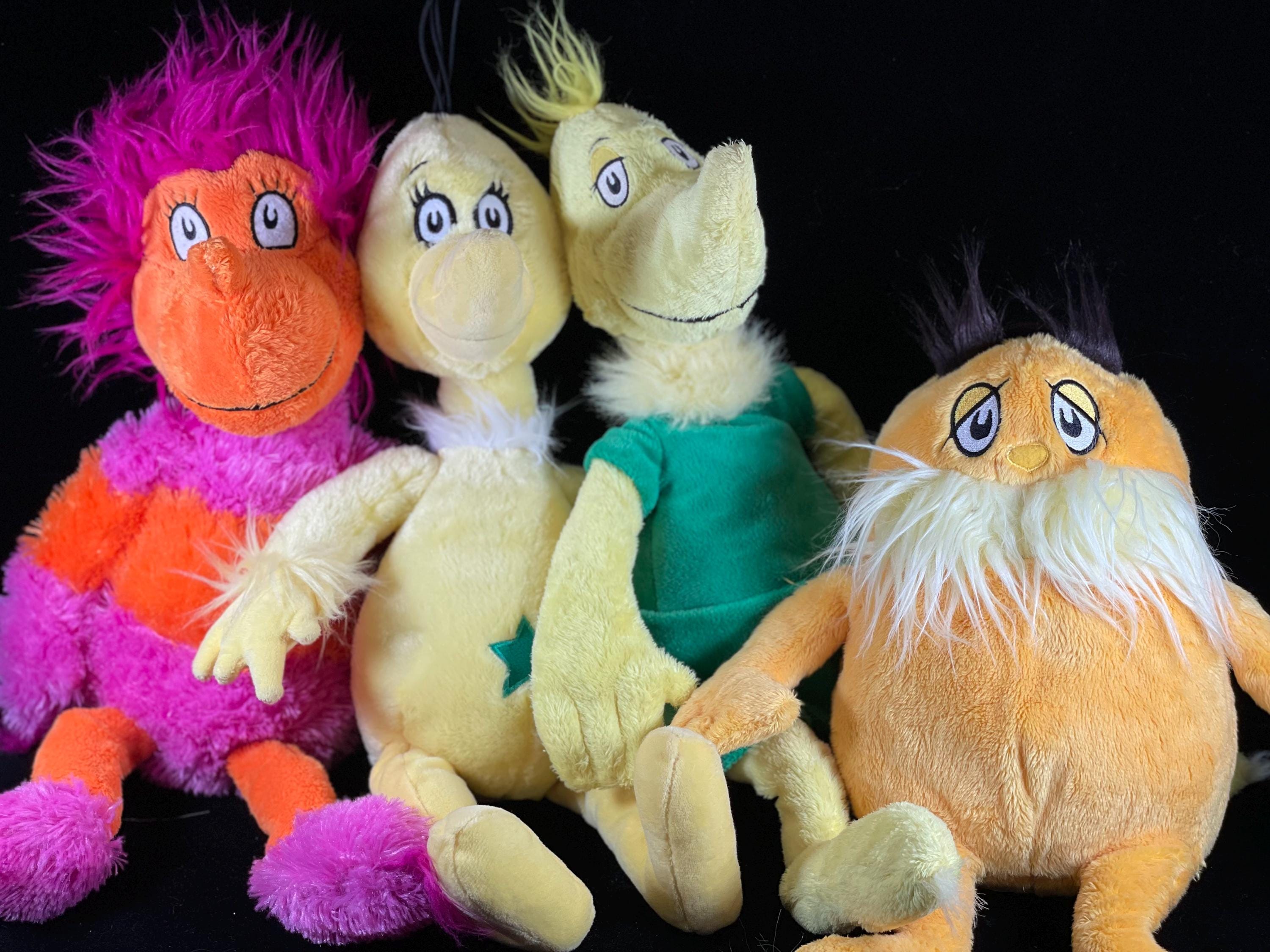 The Lorax and Sneetches Sneetch Sneech Green Star Belly Yellow Orange Plush Dr Seuss Wocket in My Pocket Stuffed Animals Etsy UK