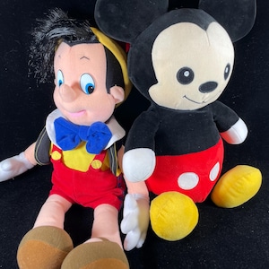 Vintage Disney 1992 Große Pinocchio Pinocchio Puppe Plüschtier Mickey Mouse Gewichtete Kindergarten Gefüllt 20 Zoll NEUER Zustand