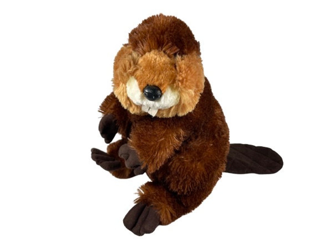 Aurora Beaver Plush Sitting 10 Inch Soft Etsy
