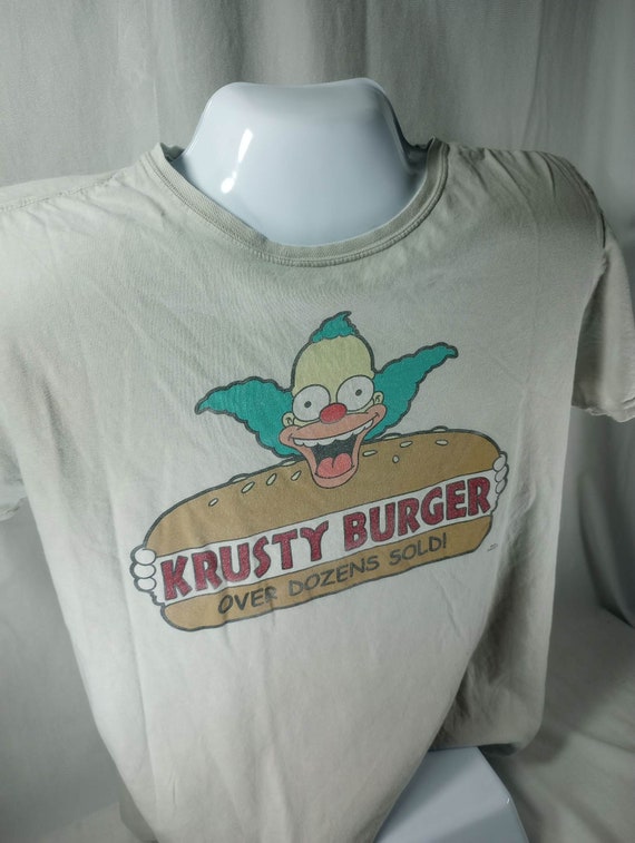 Vintage the Simpsons Krusty the Clown Burger Faded Tee T-shirt - Etsy