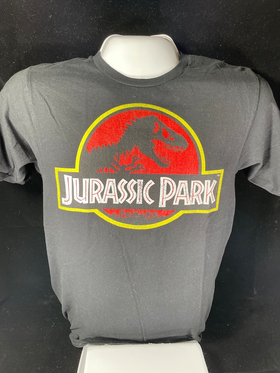 Jurassic Park Logo Raptor Graphic T-Shirt – Officially Licensed Men’s Tee