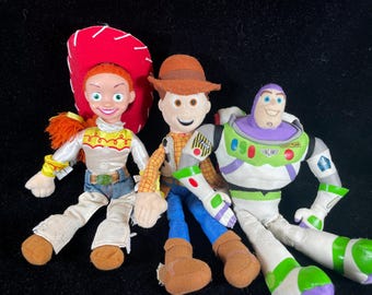 Disney Toy Story Woody Buzz Lightyear Jesse Plush Dolls Stuffed