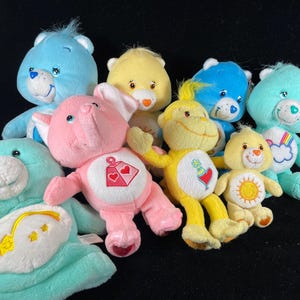 Peluche vintage de oso cariñoso: Funshine, Bedtime, Champ, Wish, Elephant