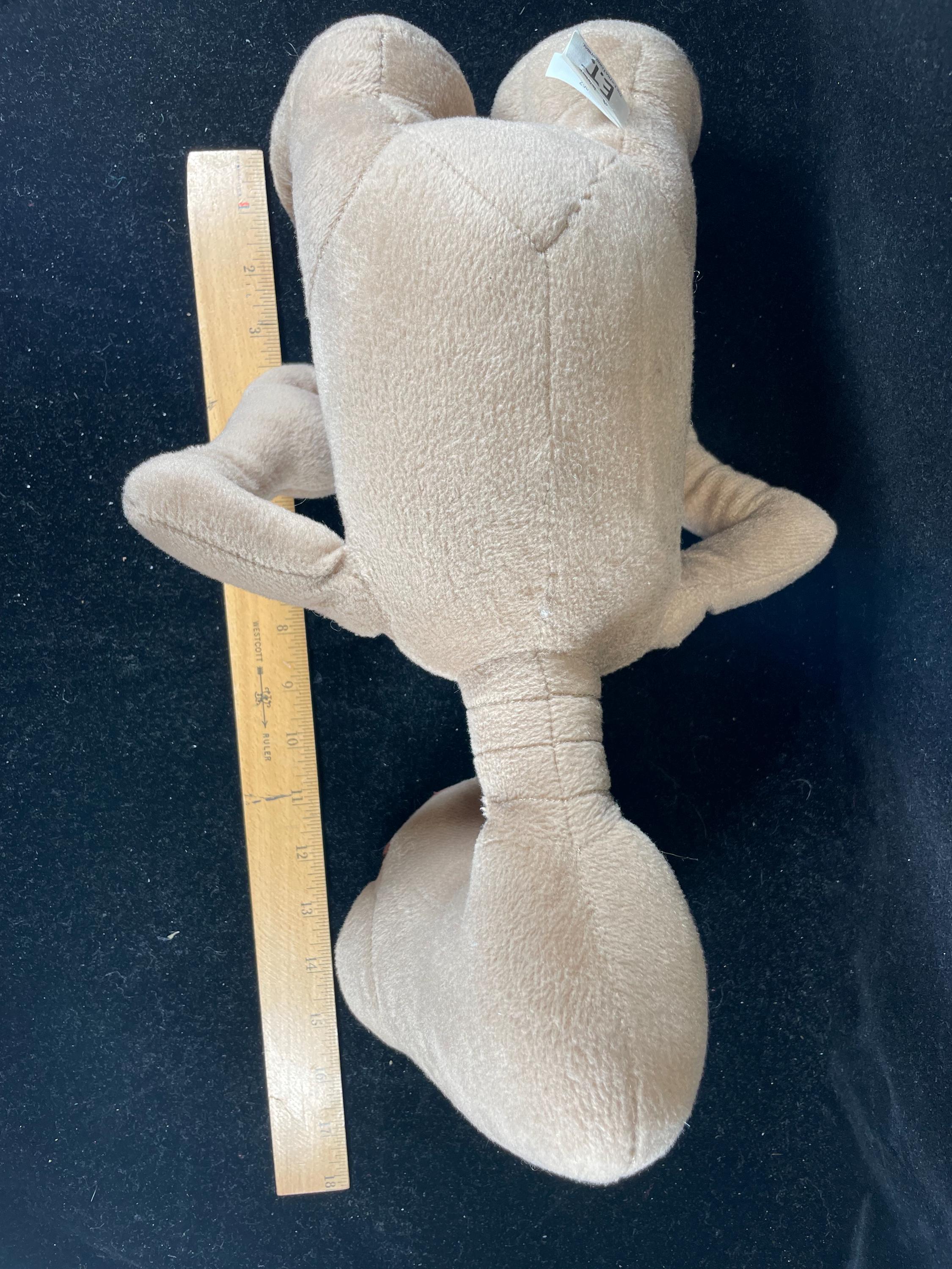 ヴィンテージ E.T. ぬいぐるみ、大型 12インチ エイリアンぬいぐるみ